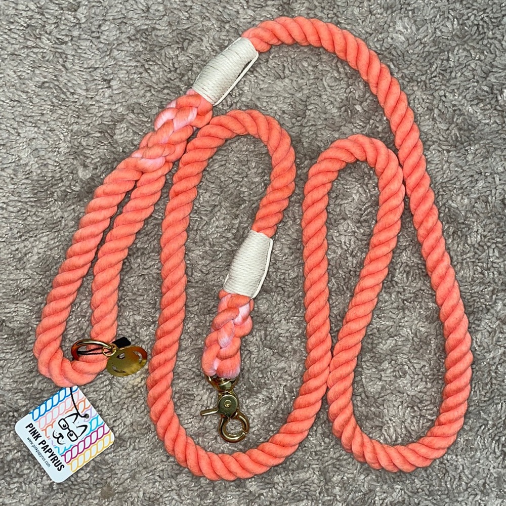 organic cotton dog leash